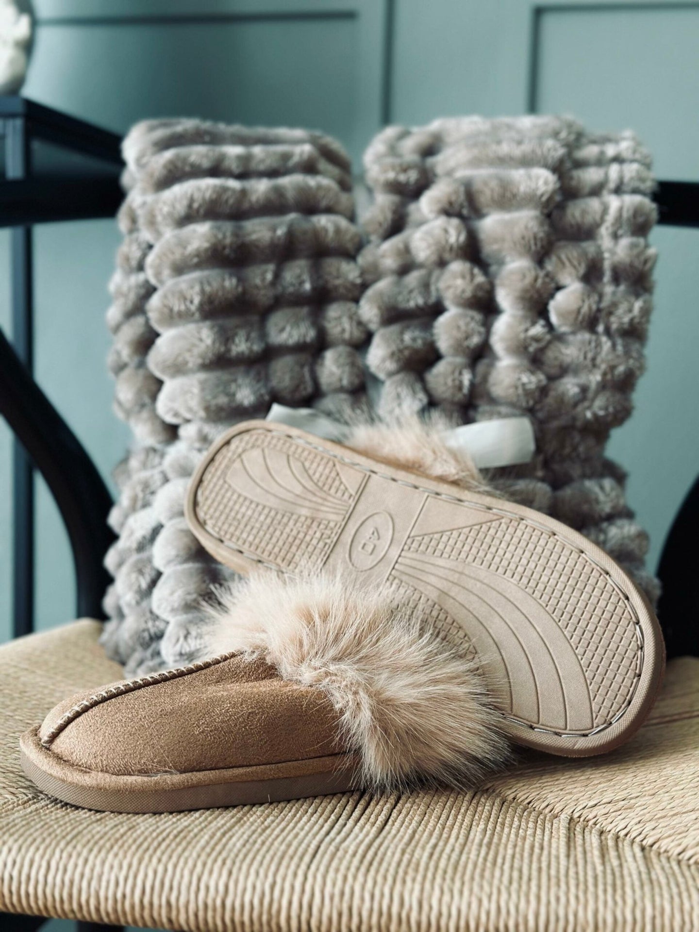 Slippers Camel - VIAMAJA.DK