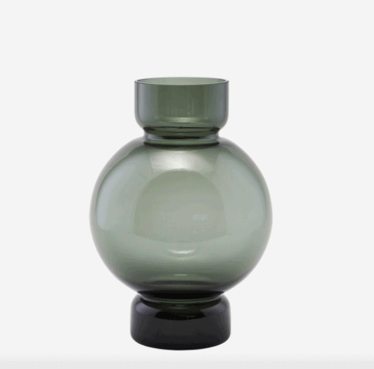 Smuk Vase, Bubble i Grå/Blå - Lav - VIAMAJA