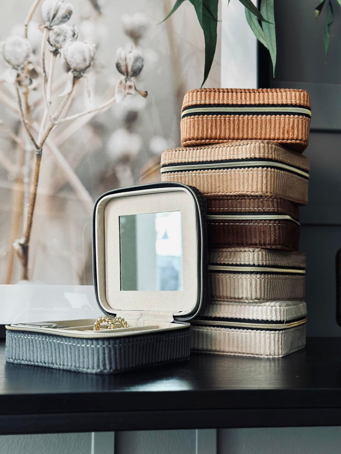 Smykkebox Color mix - 12x12cm - VIAMAJA.DK