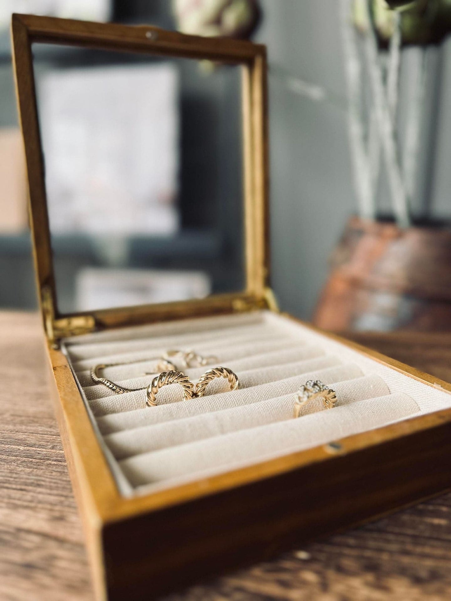 Smykkebox i træ - Lille - VIAMAJA.DK