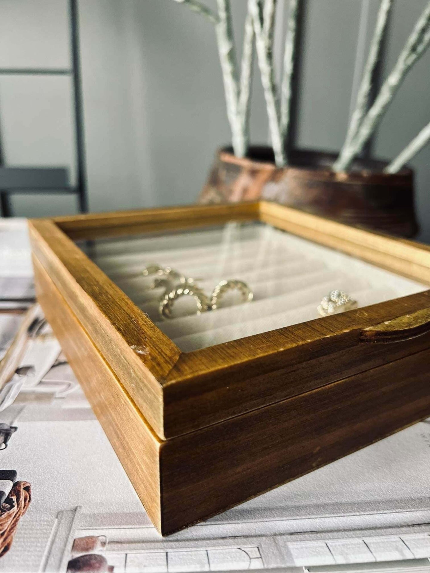 Smykkebox i træ - Lille - VIAMAJA.DK