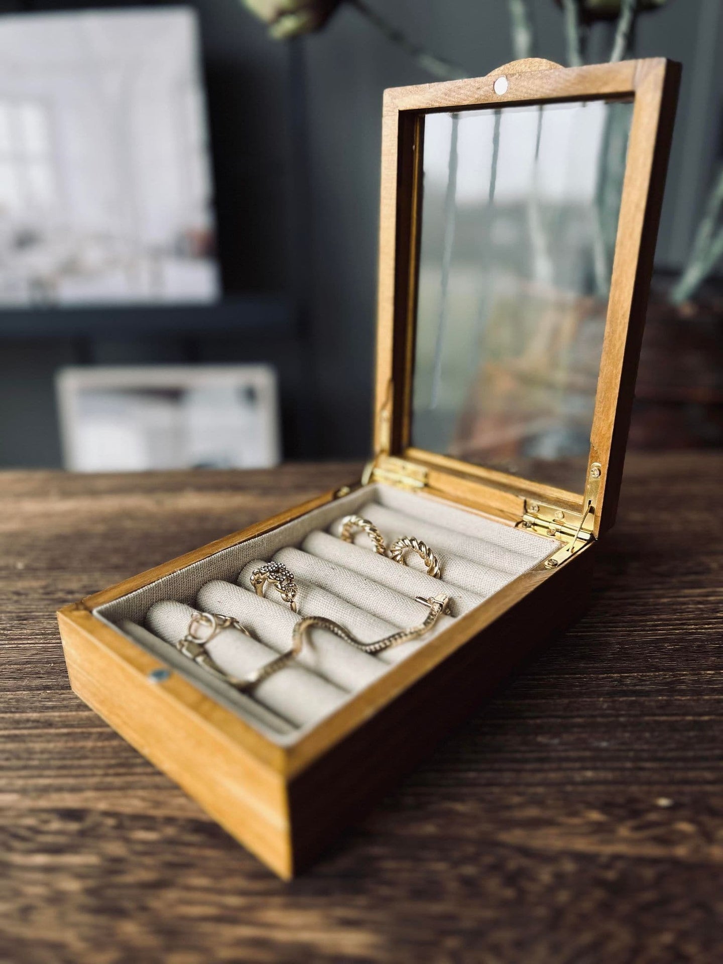 Smykkebox i træ - Lille - VIAMAJA.DK