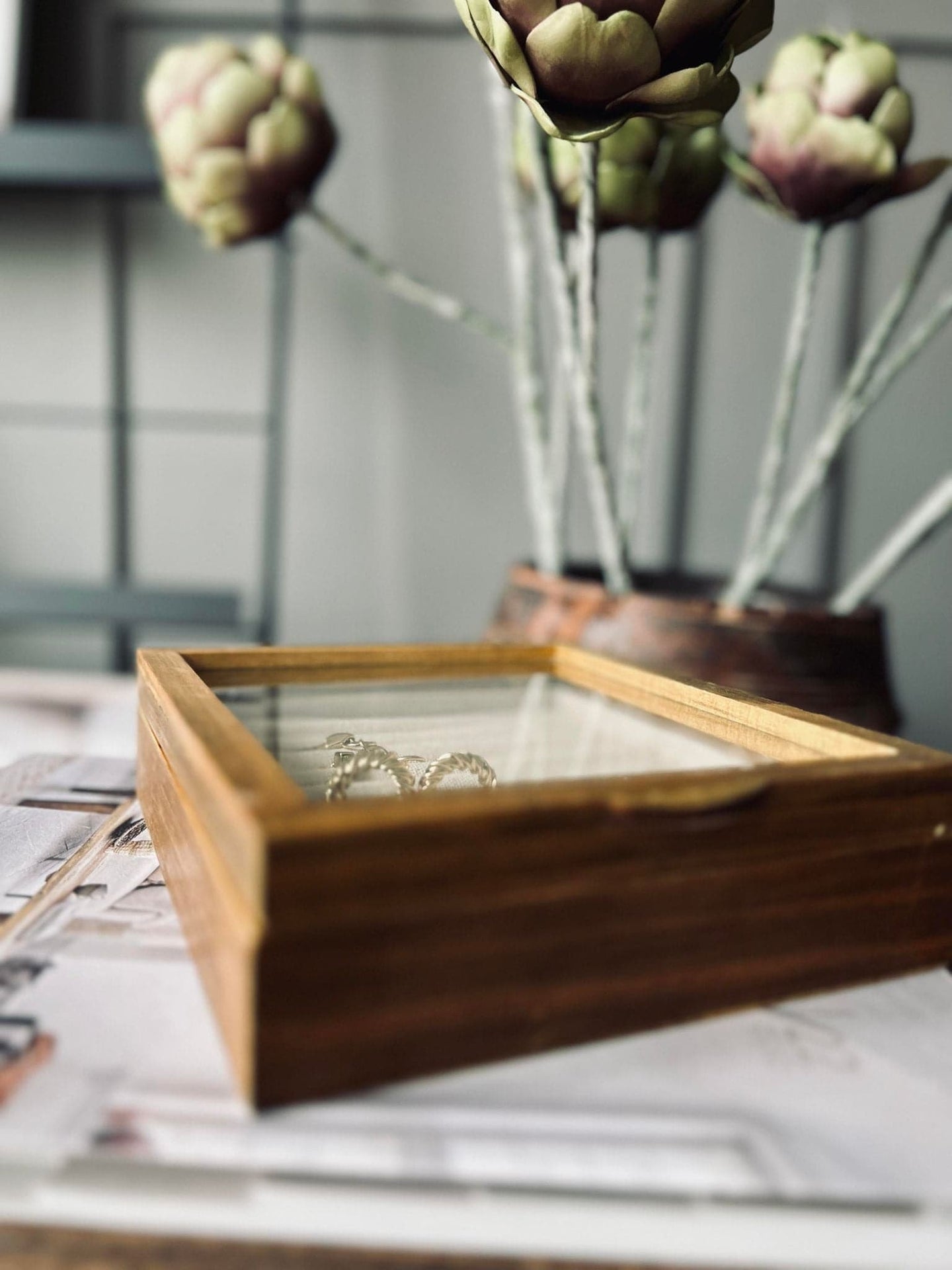 Smykkebox i træ - Lille - VIAMAJA.DK