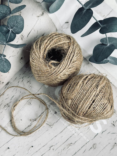 Snor til dekoration , 2 stk brun jute - VIAMAJA.DK