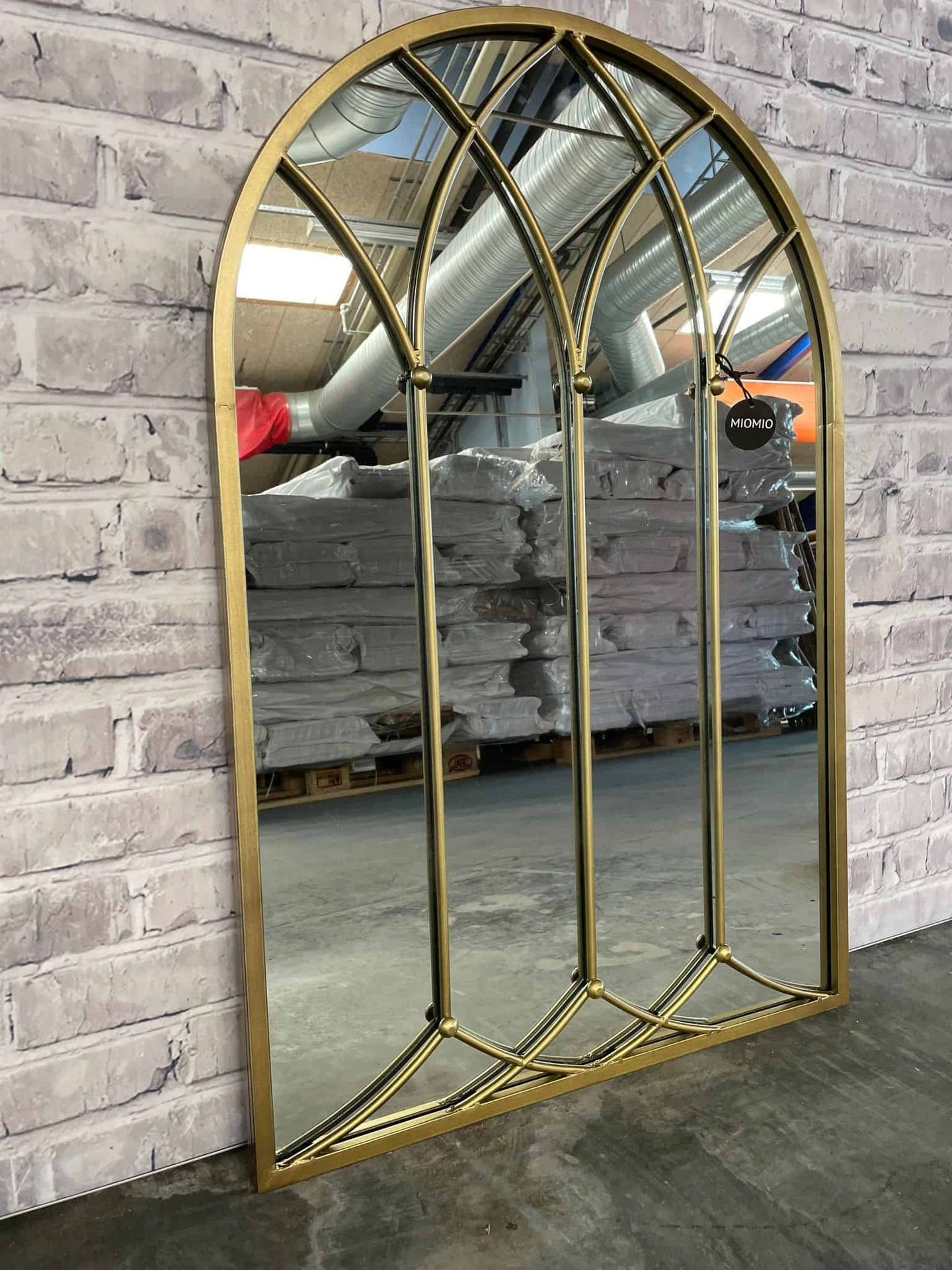Spejl messing jern - Udstillingsmodel SKAL AFHENTES PÅ LAGER - VIAMAJA.DK