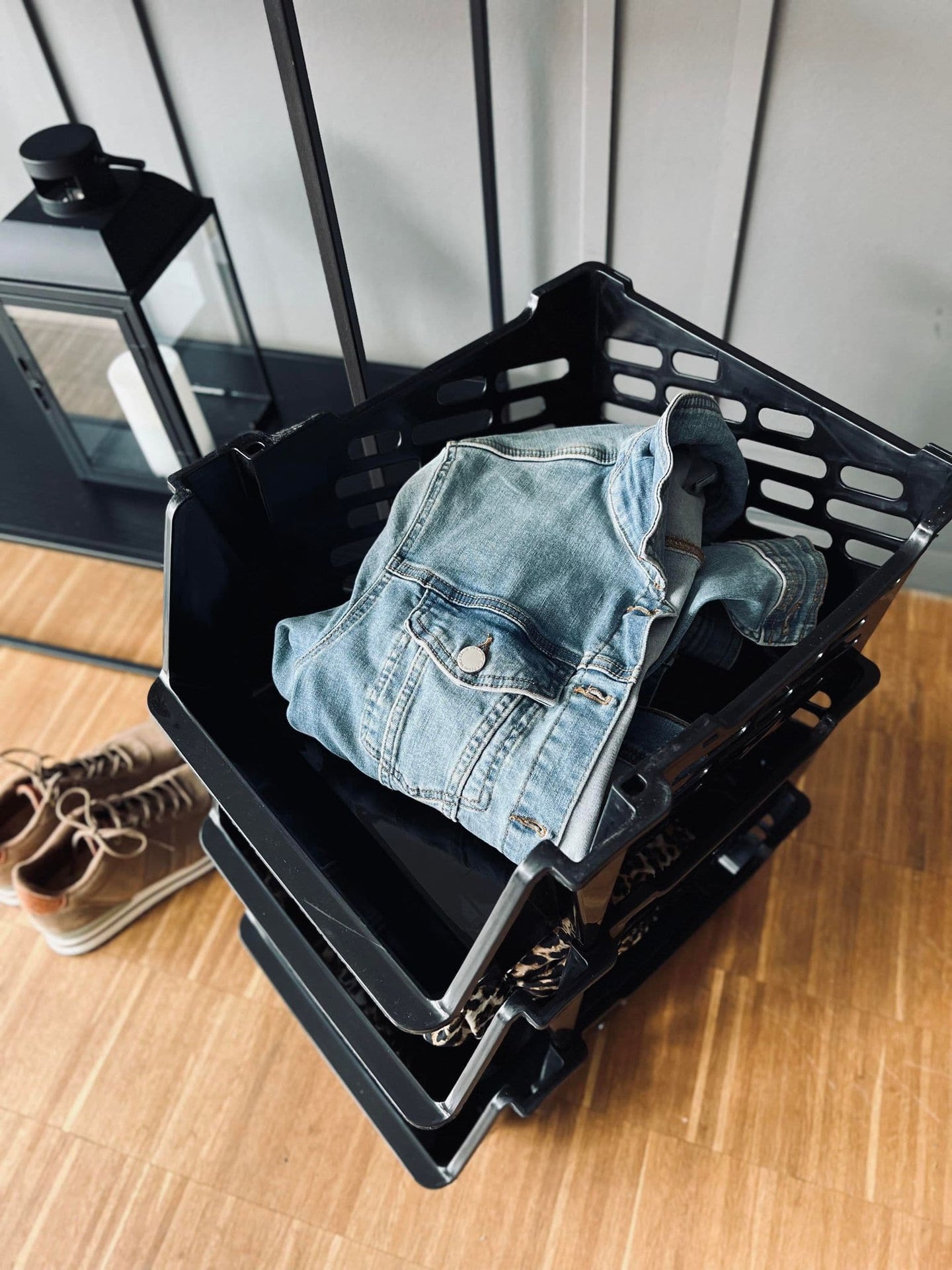 Stabelbar organizer - Sort - VIAMAJA.DK