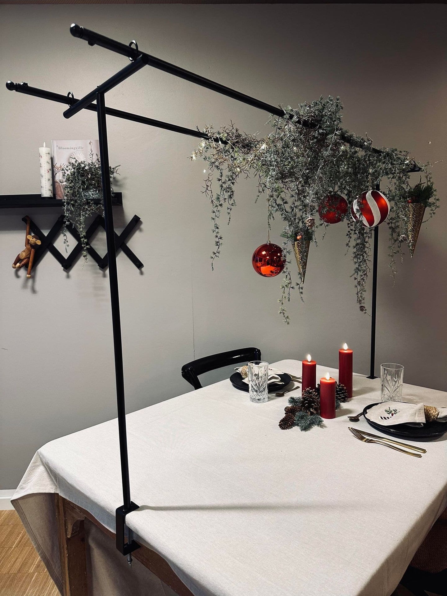 Stativ til bordpynt dobbelt - Justerbar - VIAMAJA.DK