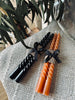 Stearinljus Vridna Orange 2 st