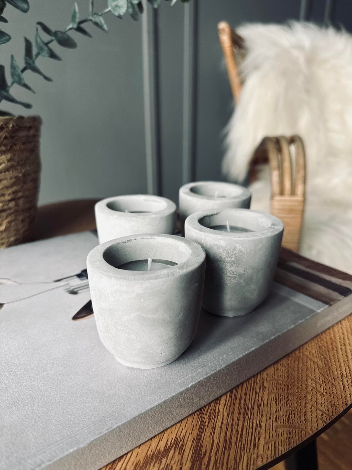 Sterinlys , pakke med 4 stk Citronella - VIAMAJA.DK