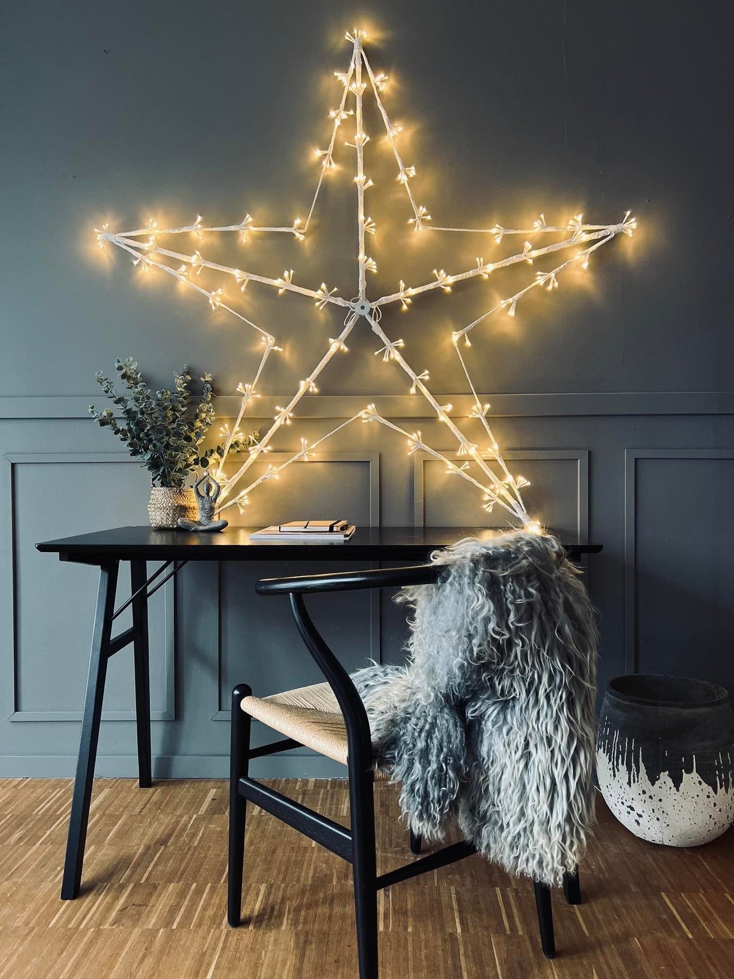 Stjerne MEGA 520 LED lys - 150cm - VIAMAJA.DK