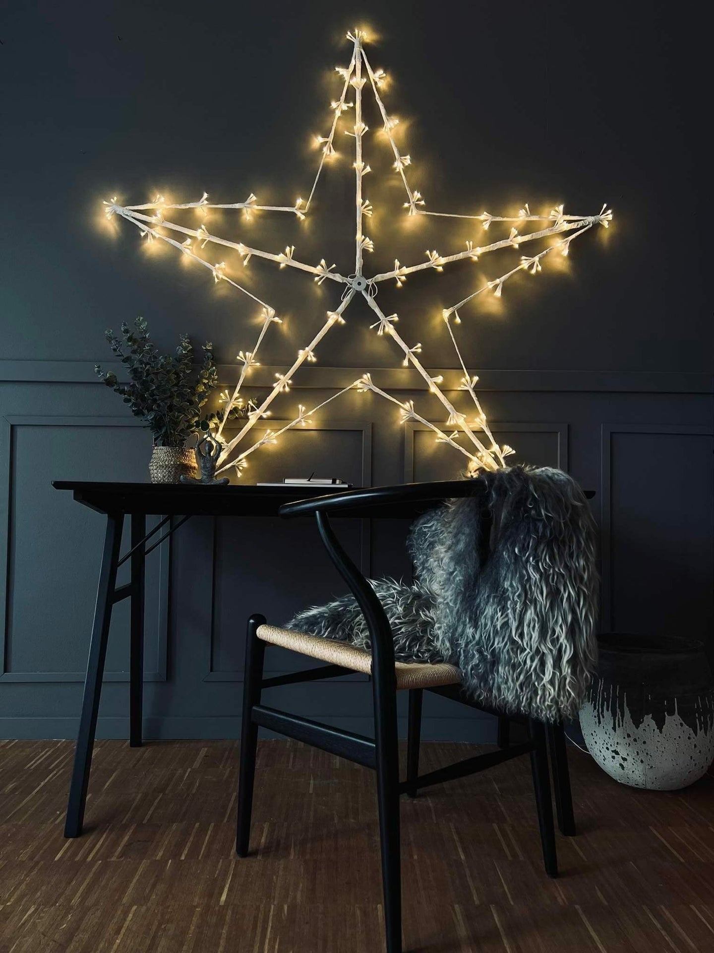 Stjerne MEGA 520 LED lys - 150cm - VIAMAJA.DK