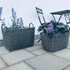 Stor plantkorg i rattan