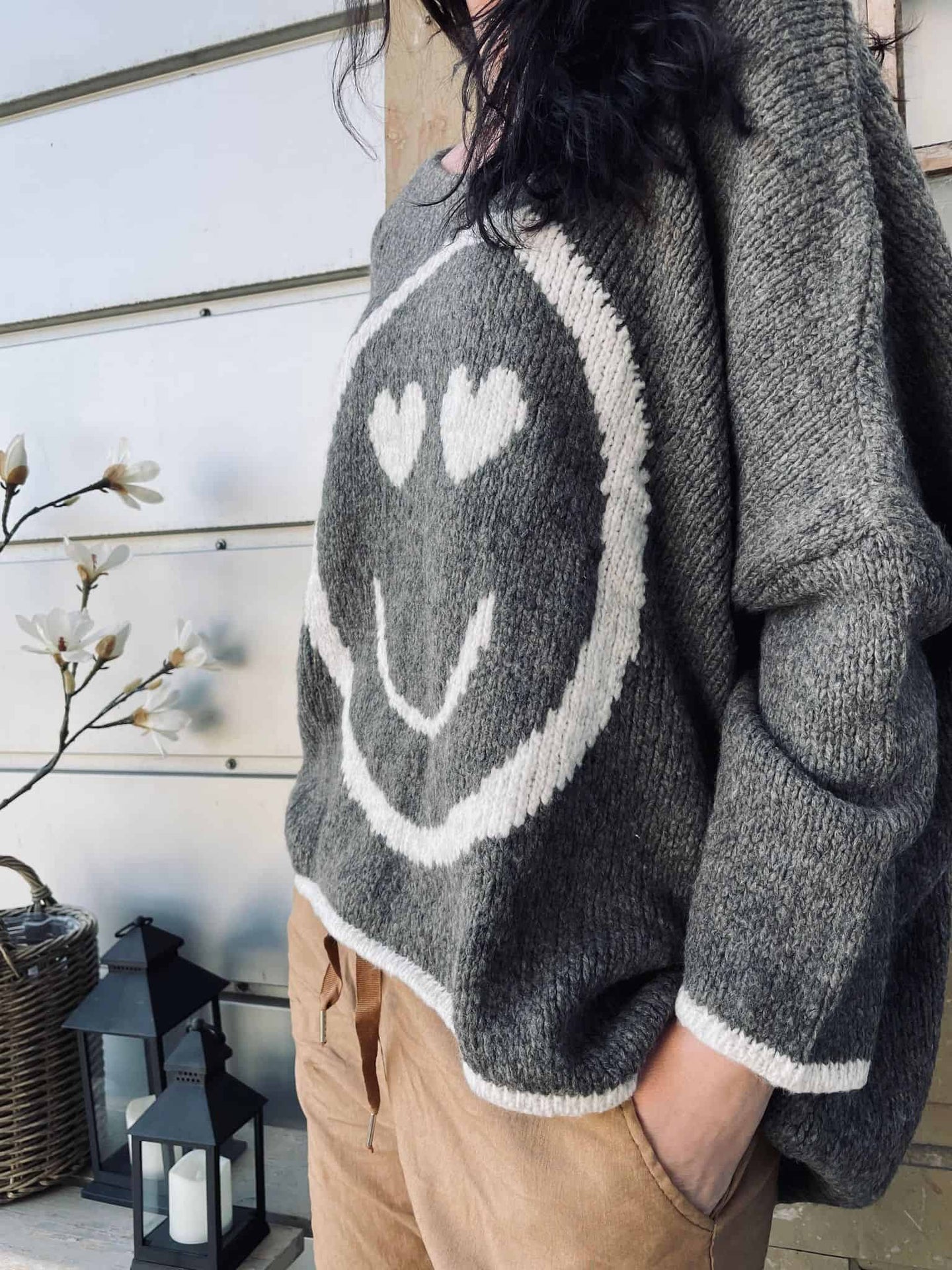 Strik SMILE Brown Oversize - VIAMAJA.DK