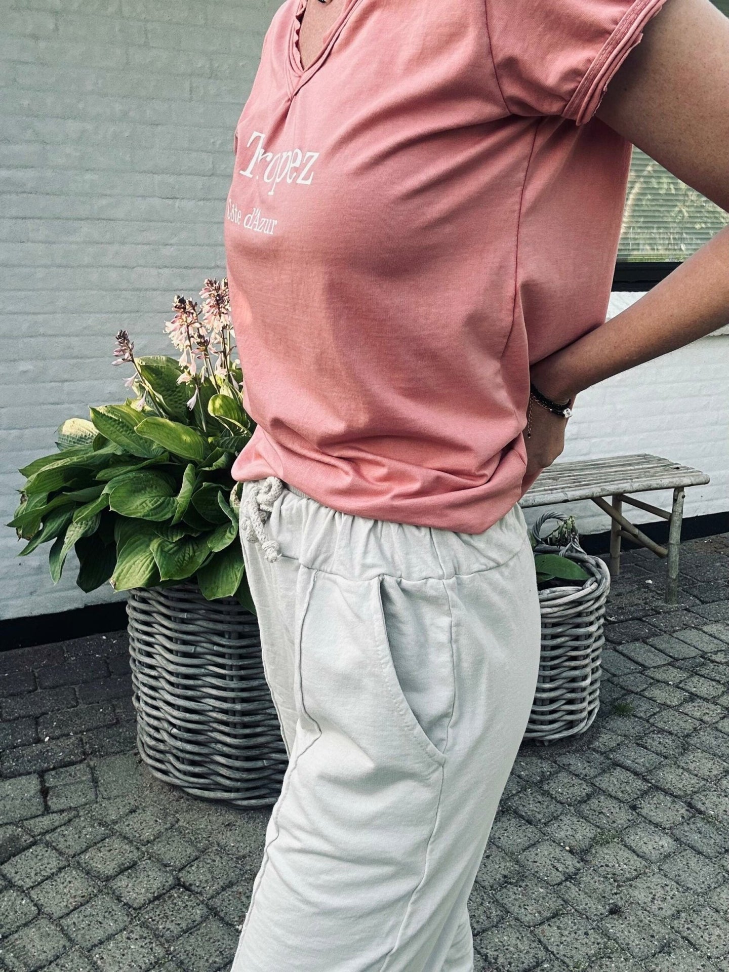 Sweatpants Mary Beige - VIAMAJA.DK