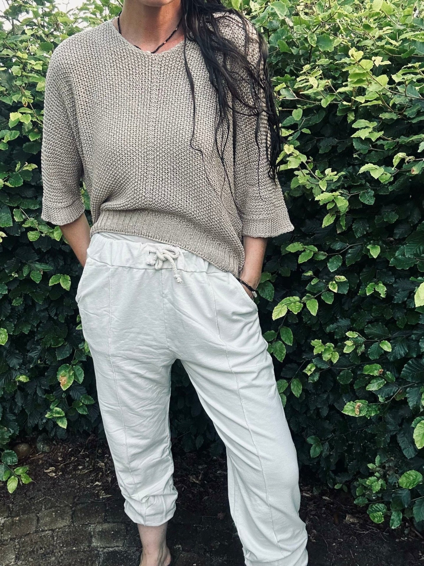 Sweatpants Mary Beige - VIAMAJA.DK