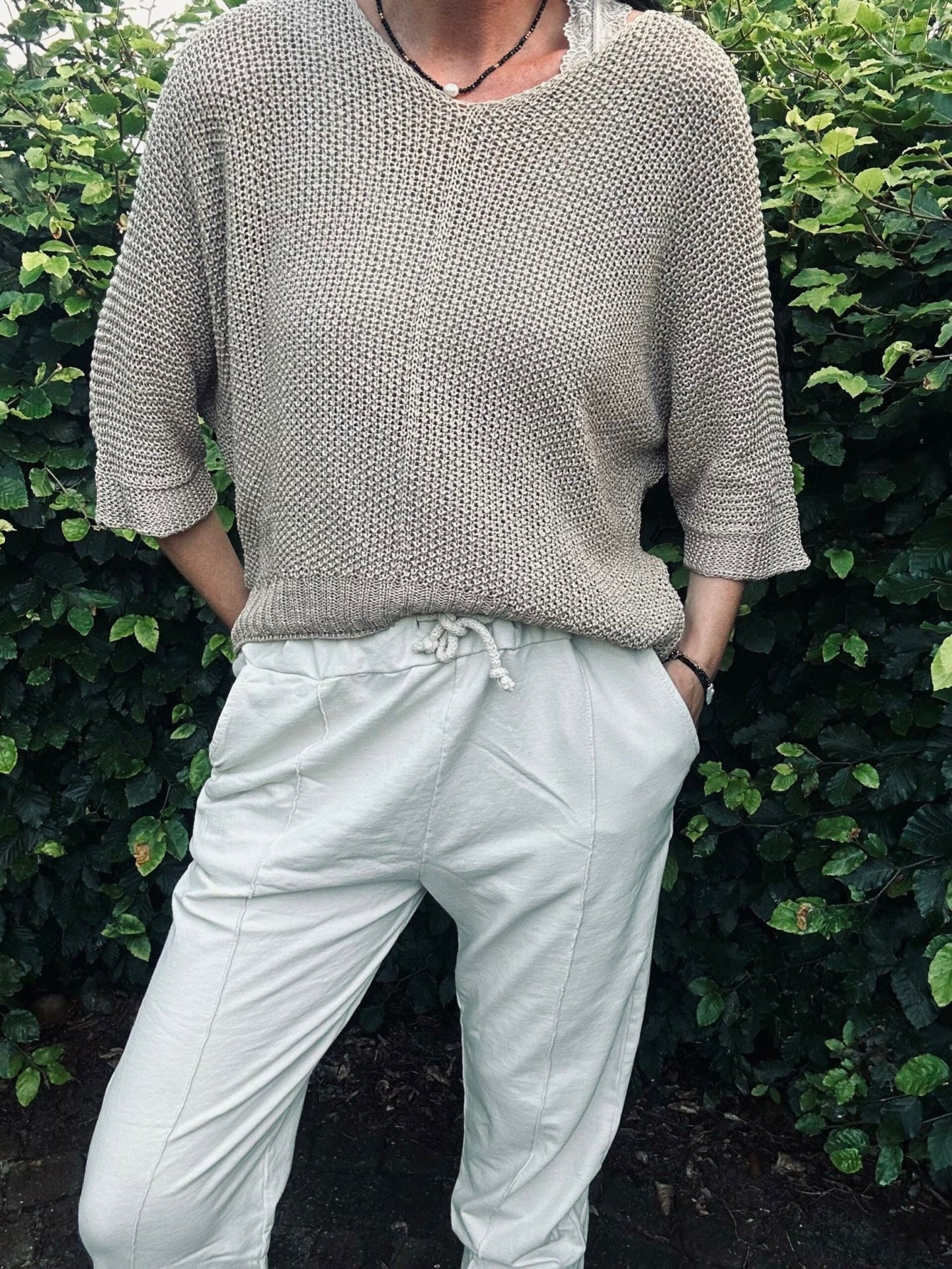 Sweatpants Mary Beige - VIAMAJA.DK