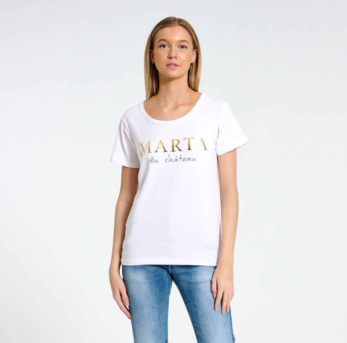 T - shirt Marta White - VIAMAJA.DK