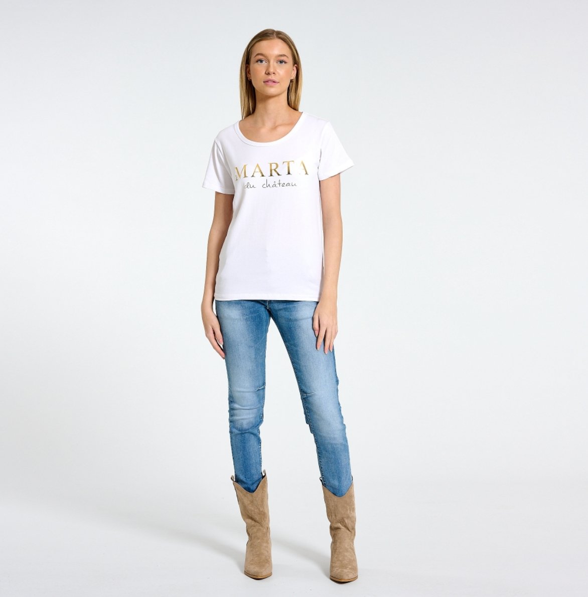 T - shirt Marta White - VIAMAJA.DK