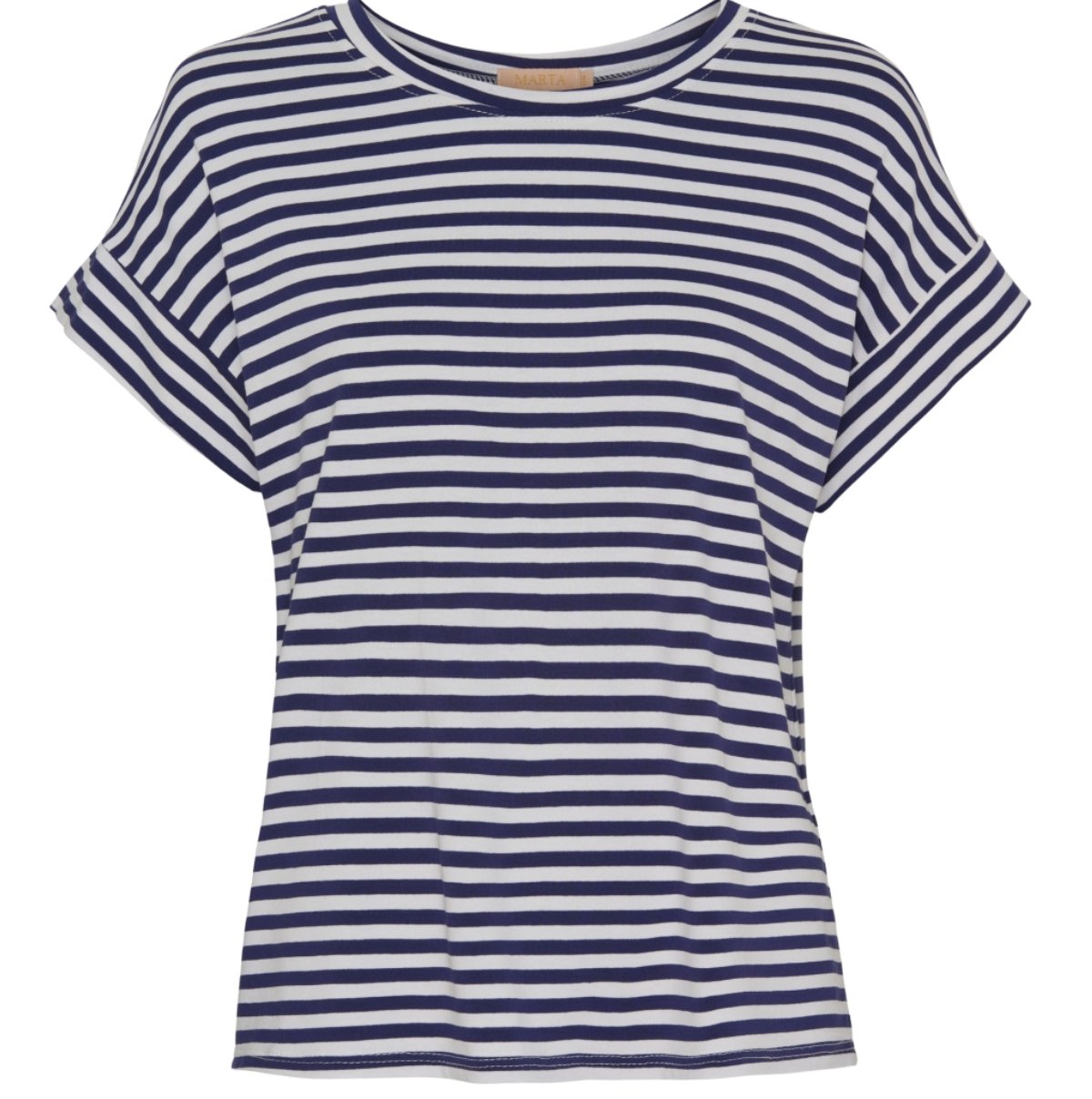 T - Shirt Navy strib - VIAMAJA.DK
