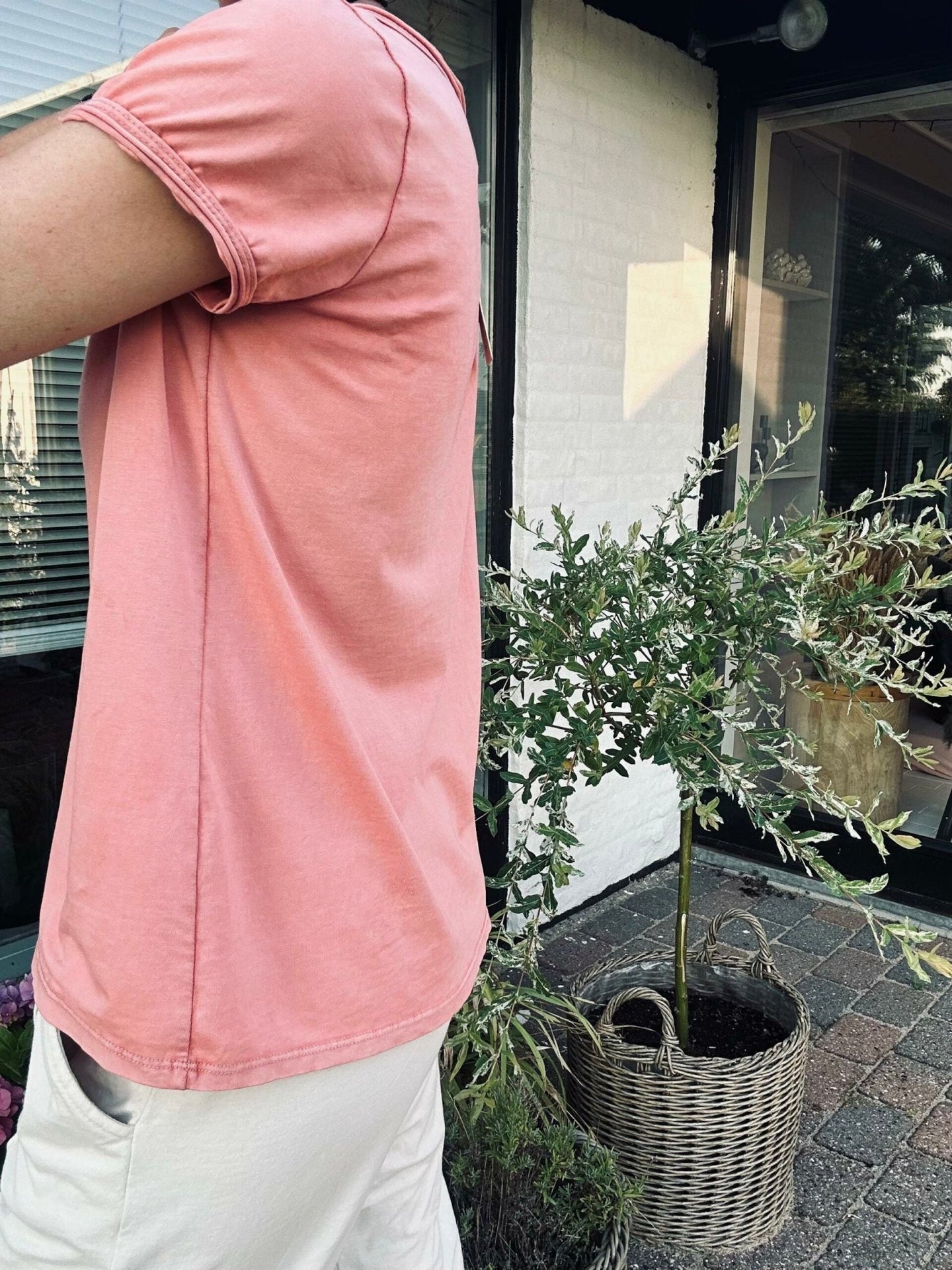 T - shirt ST. TROPEZ dusty coral - VIAMAJA.DK
