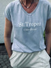 T-shirt ST. TROPEZ Soft blue