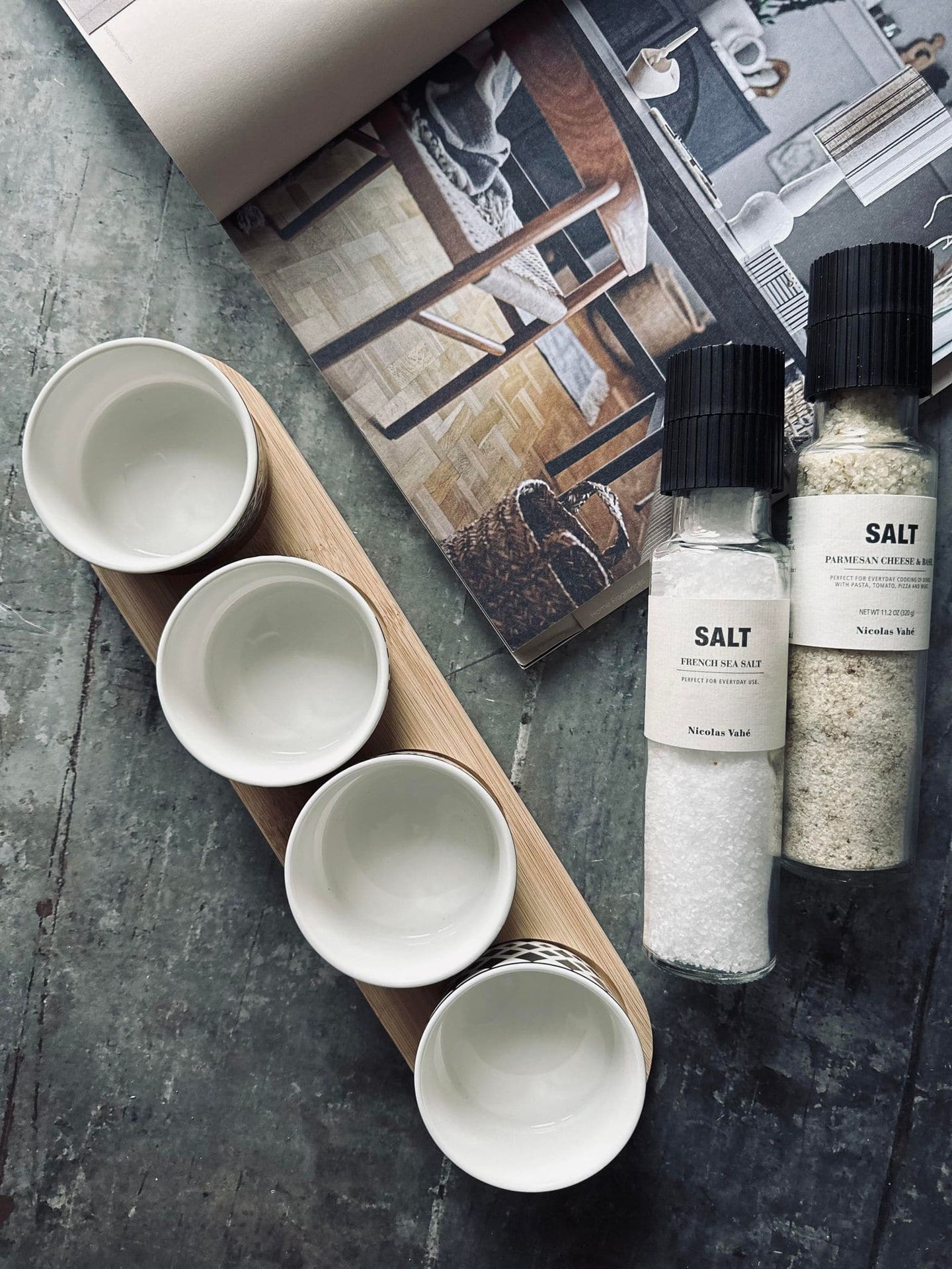 Tapas bakke m. 4 skåle - VIAMAJA.DK