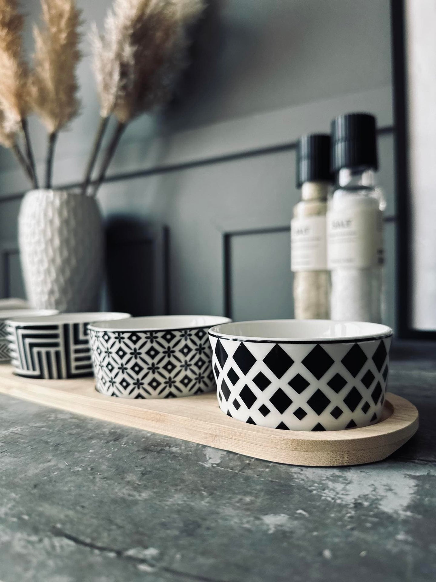 Tapas bakke m. 4 skåle - VIAMAJA.DK