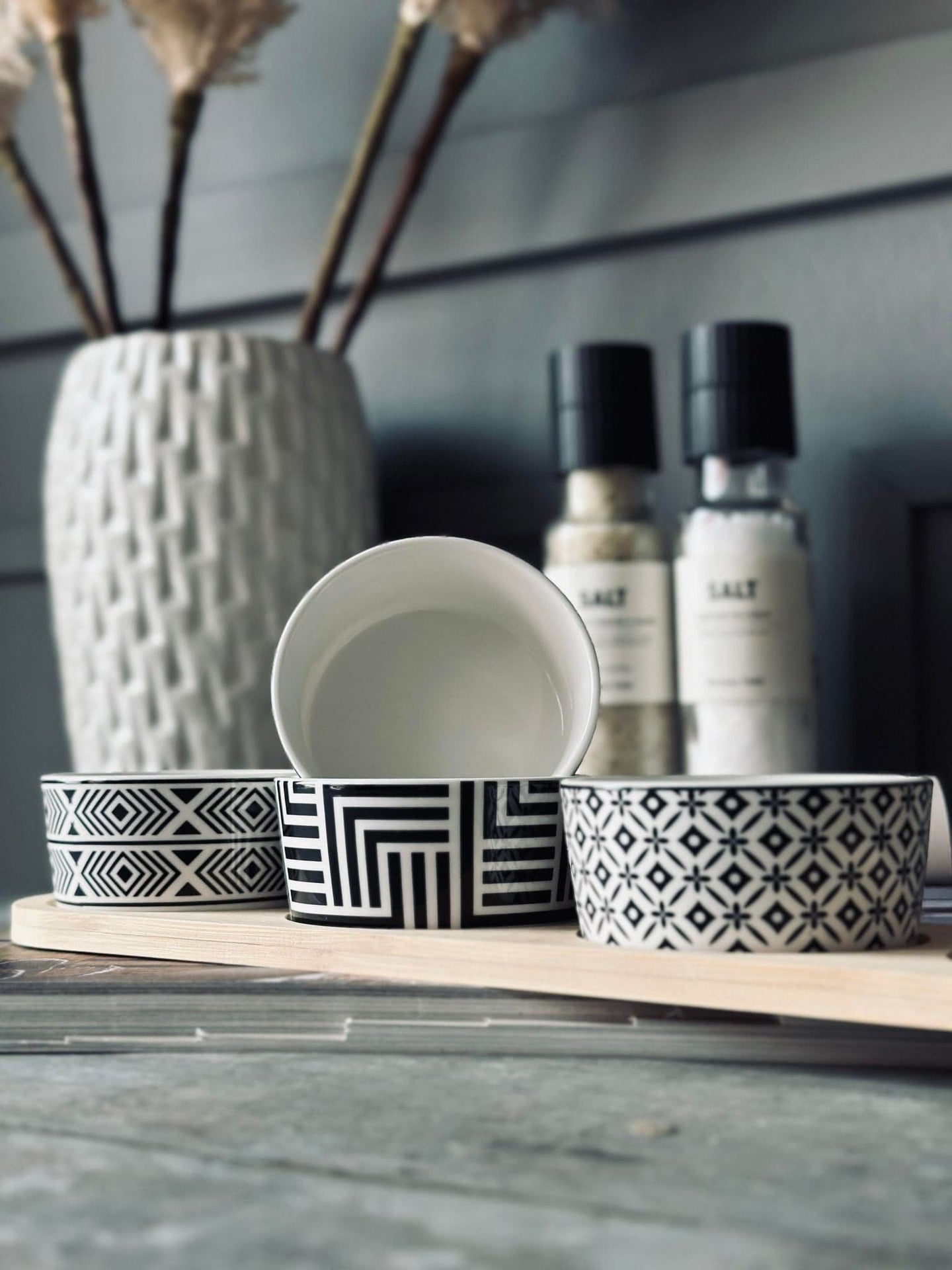 Tapas bakke m. 4 skåle - VIAMAJA.DK