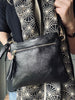 Väska Black shine leather