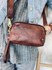 Väska / clutch - RIMA - Läckert Brandy-läder