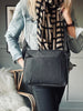 Crossbody-väska i svart nylon – Unisex