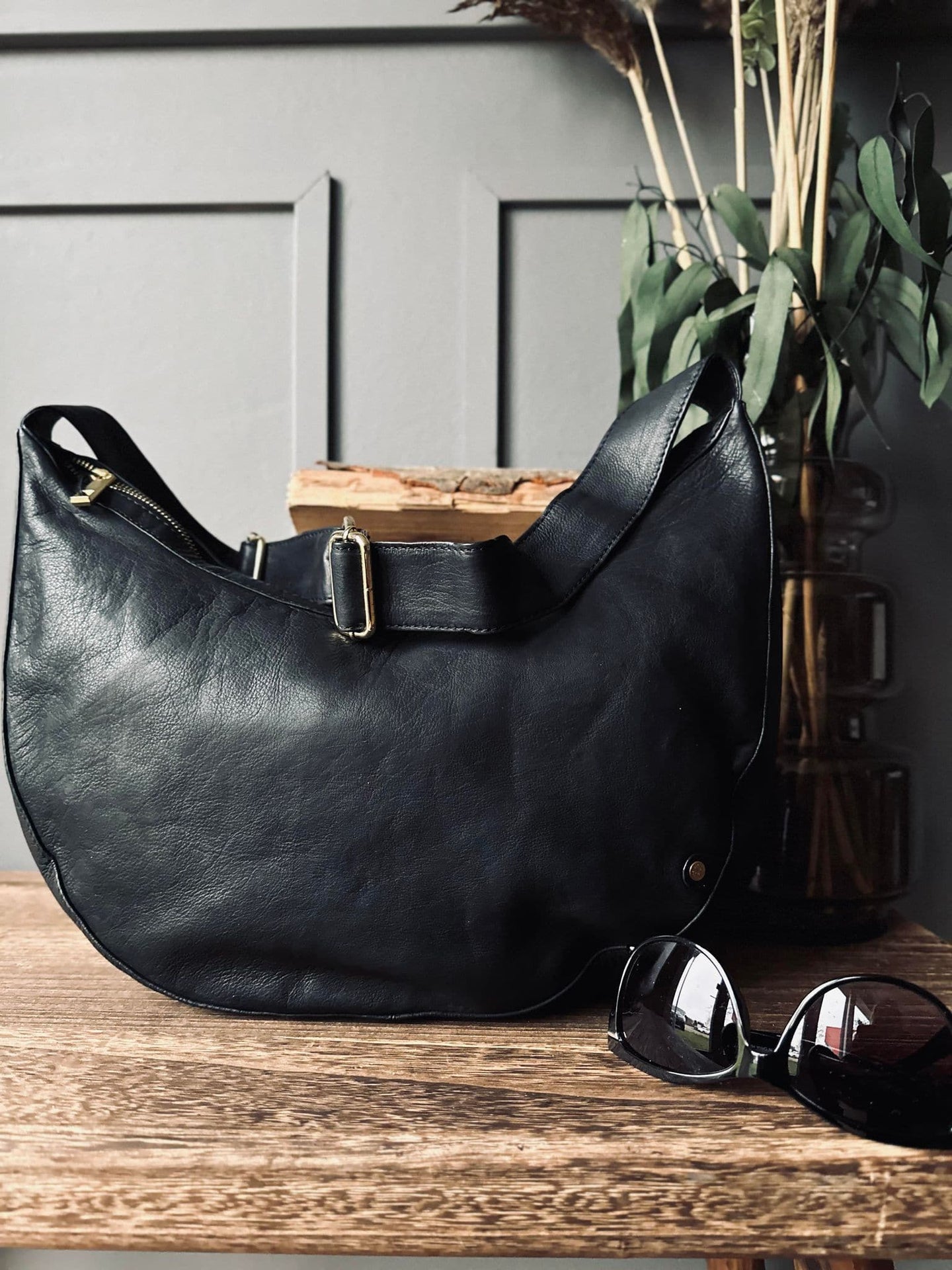 Taske i blød skindkvalitet - Black - VIAMAJA.DK