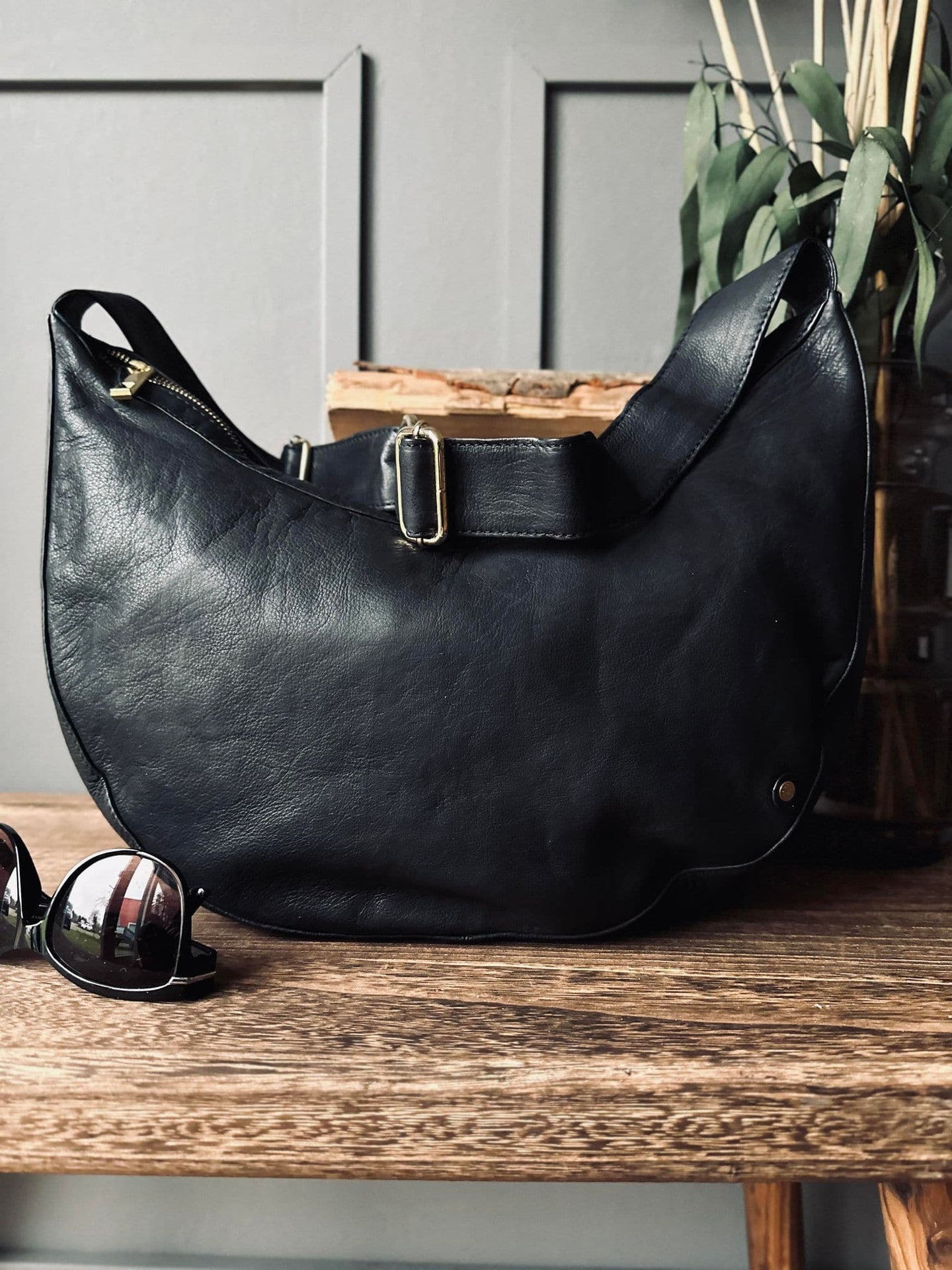 Taske i blød skindkvalitet - Black - VIAMAJA.DK