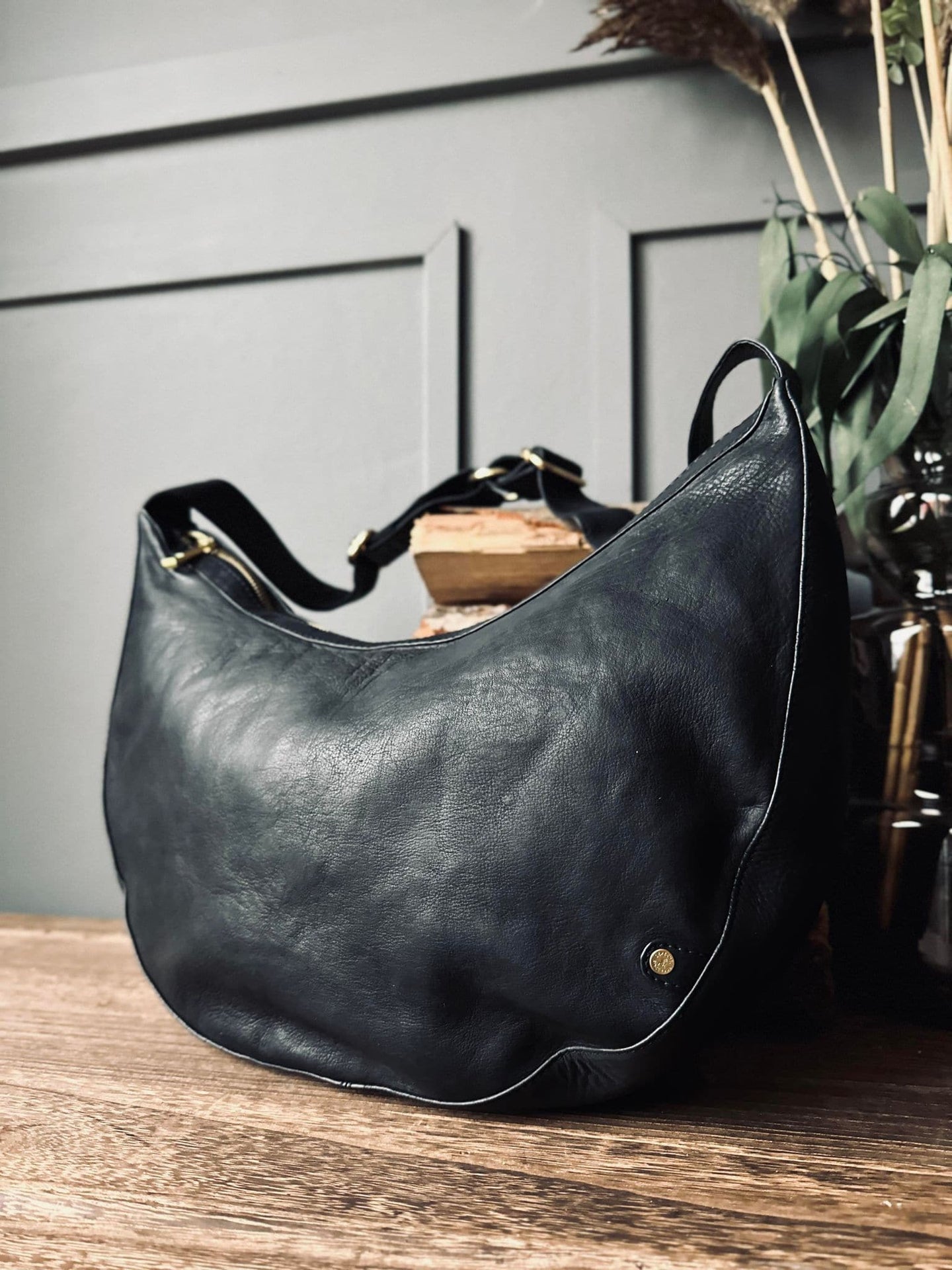 Taske i blød skindkvalitet - Black - VIAMAJA.DK