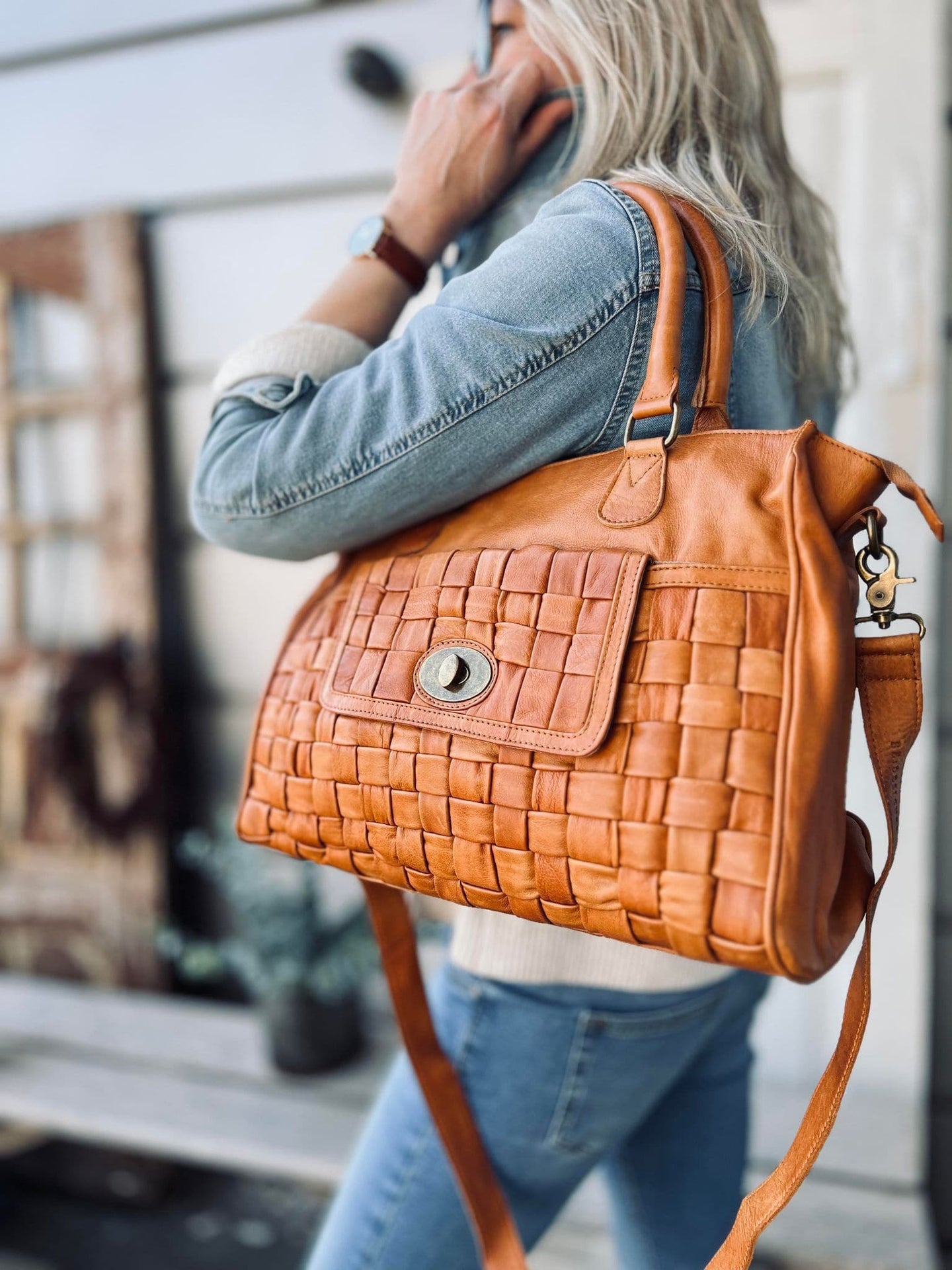 Taske KATIE cognac - VIAMAJA.DK