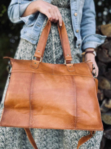 Taske MARY – Cognac - VIAMAJA.DK