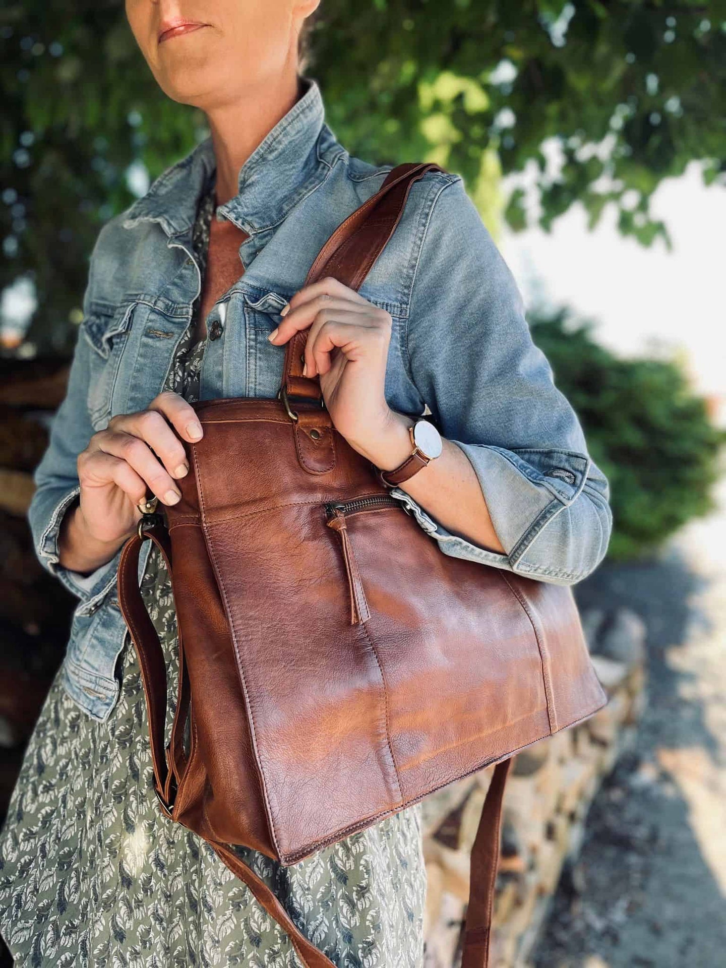 Taske MARY - Walnut - VIAMAJA.DK