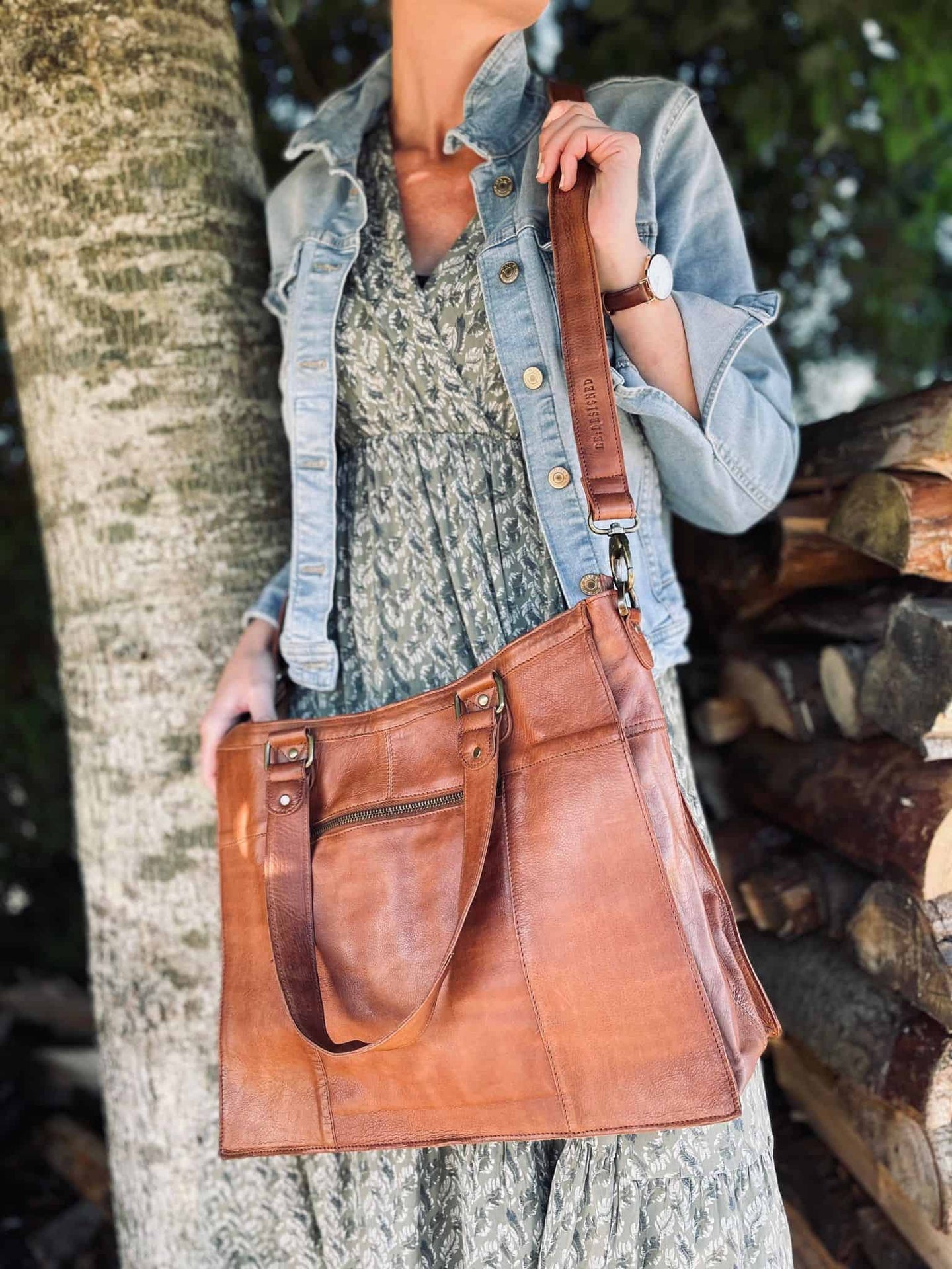 Taske MARY - Walnut - VIAMAJA.DK