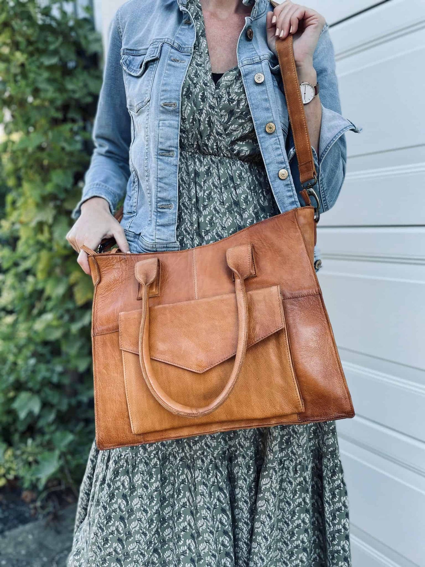 Taske Ofelia - Big Cognac - VIAMAJA.DK