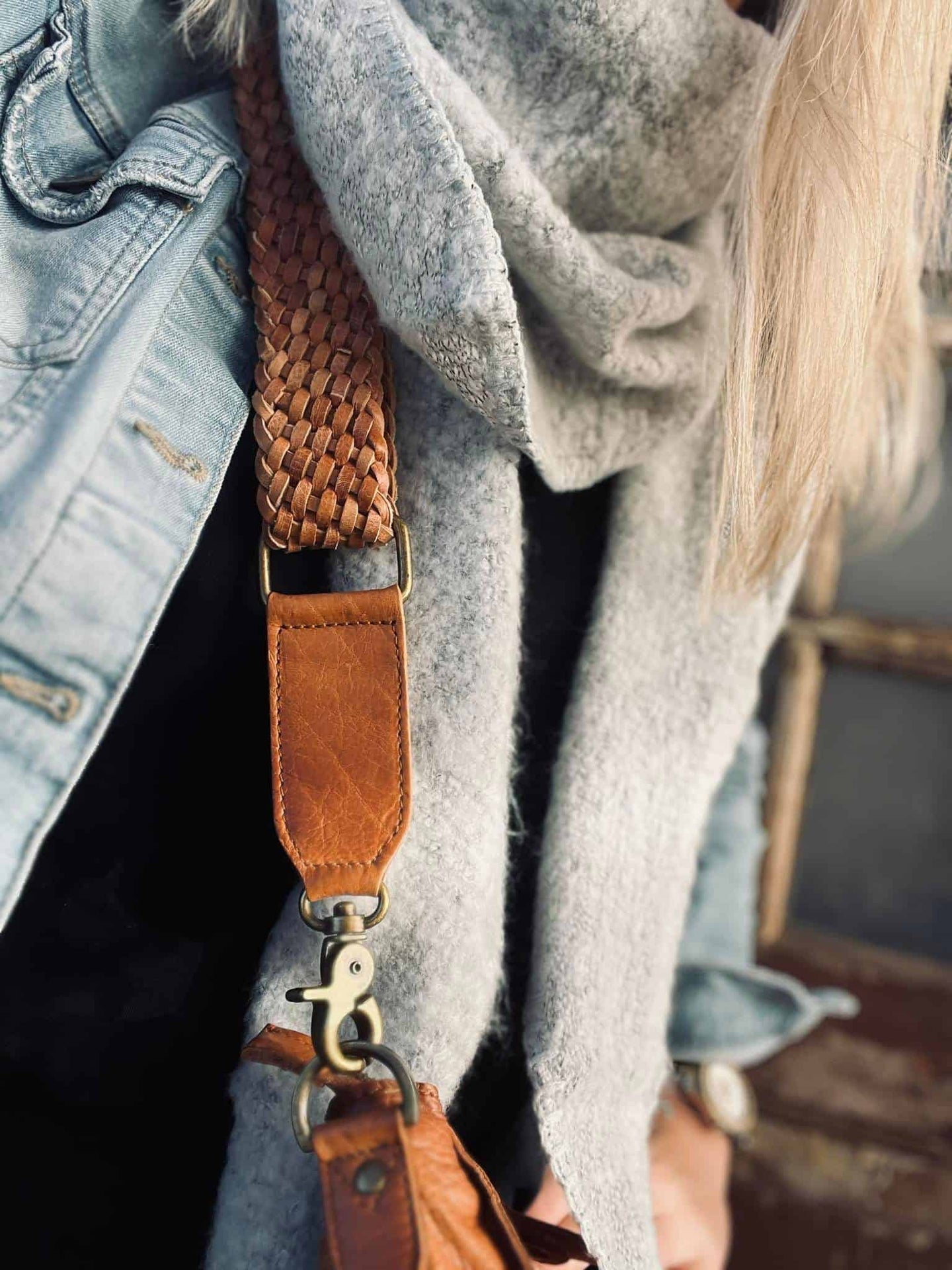 Taskerem – Flettet Cognac - VIAMAJA.DK