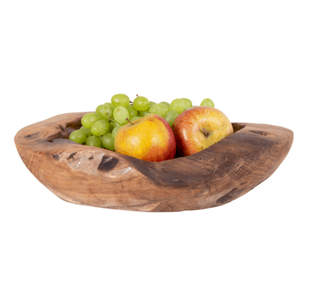 Teak træskål – Stor - VIAMAJA