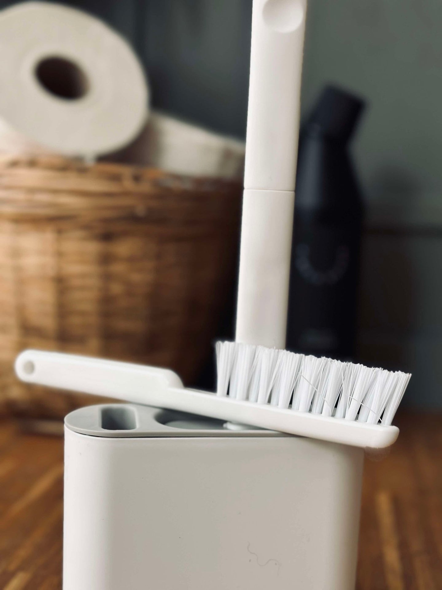 Toiletbørste Silikone sæt med 2 børster - VIAMAJA.DK