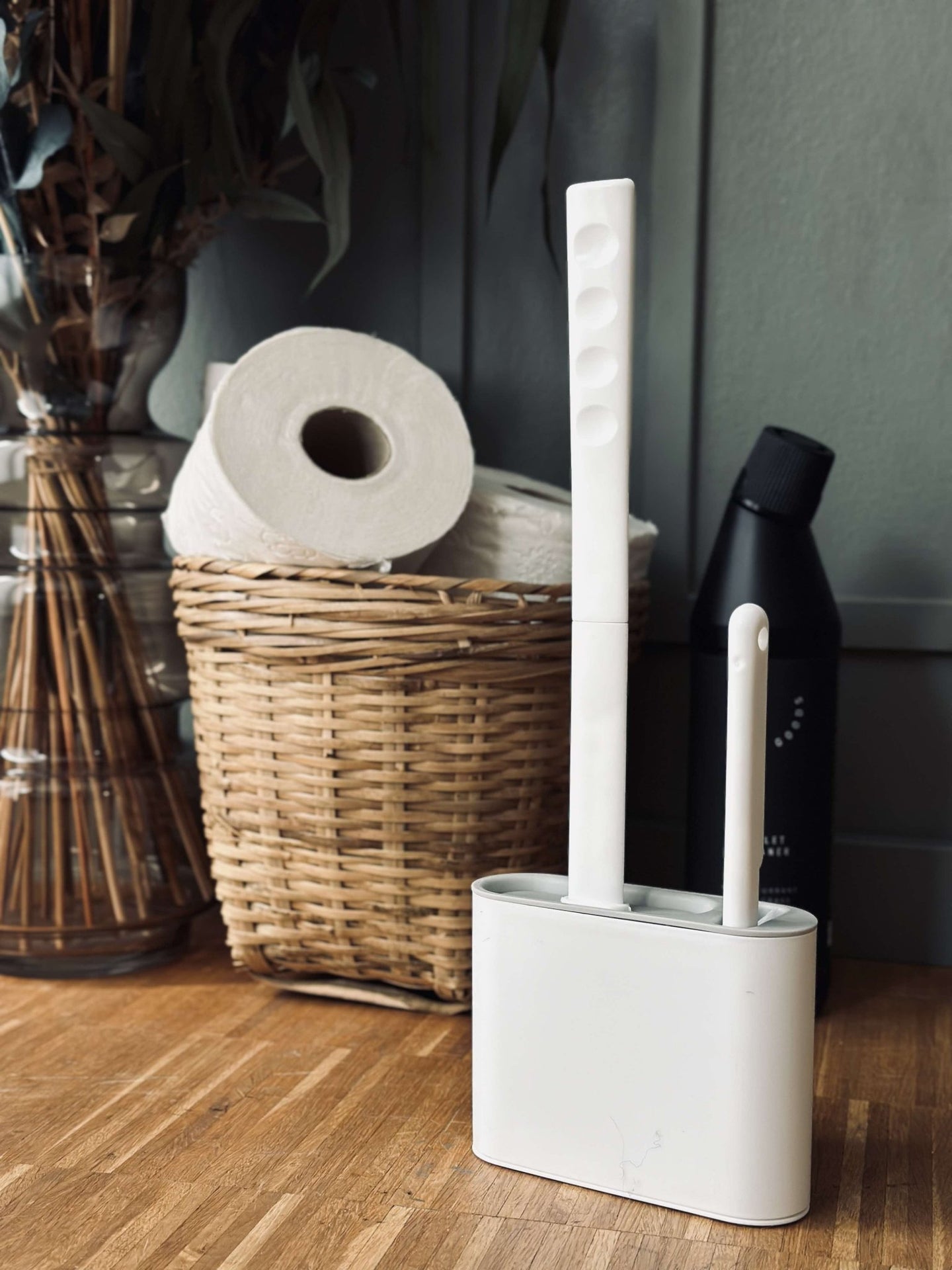 Toiletbørste Silikone sæt med 2 børster - VIAMAJA.DK