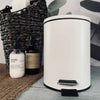 Toalettkorg med softclose-lock – Vit 3 liter