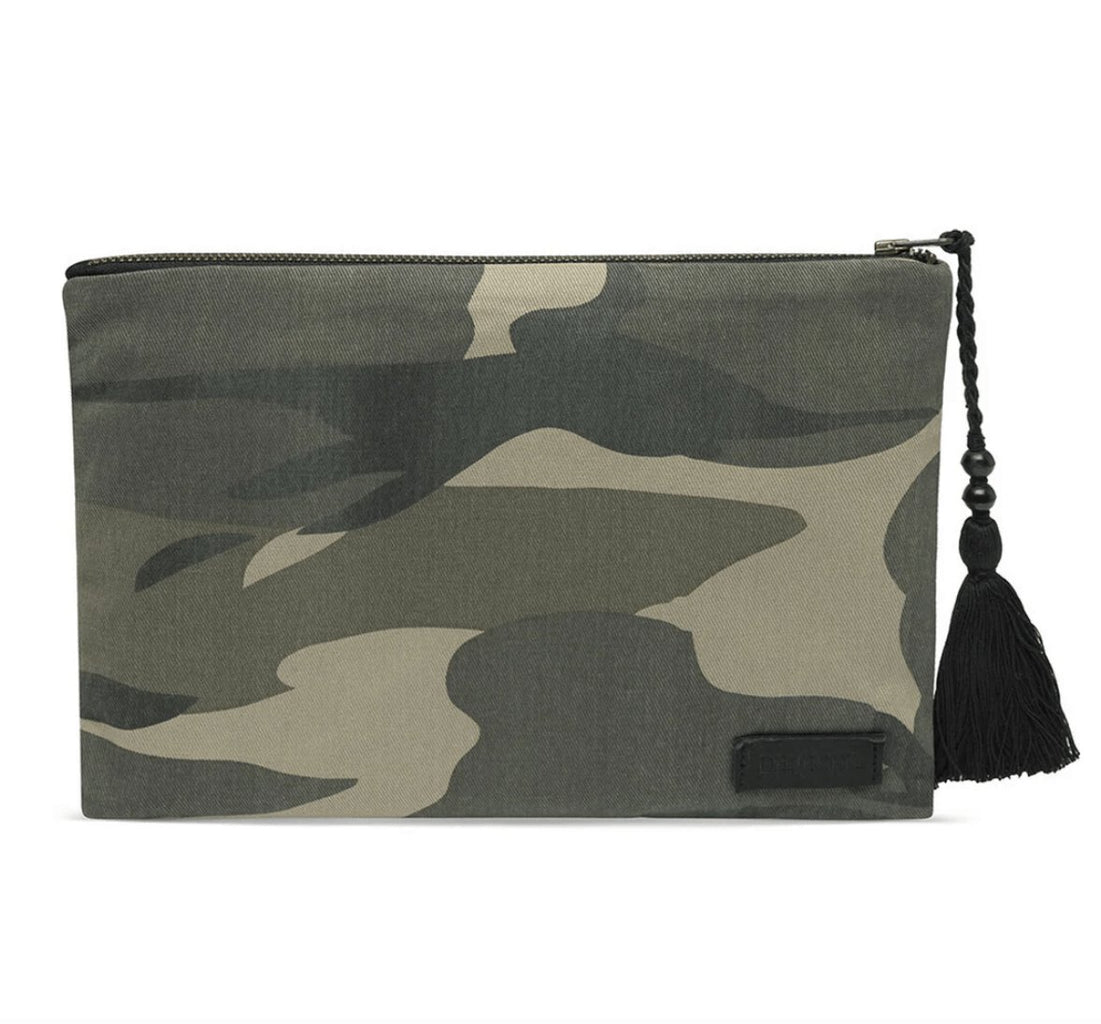 Toilettaske / clutch - Army canvas - VIAMAJA.DK