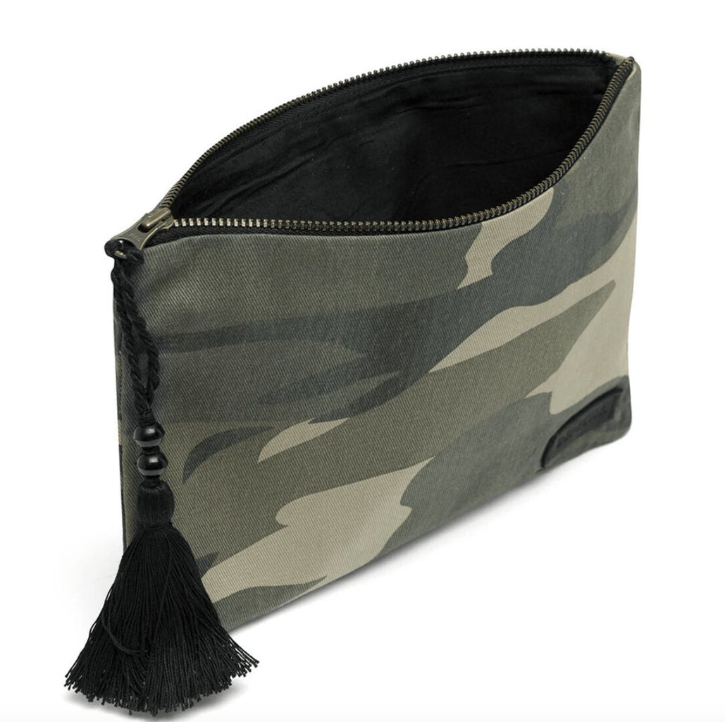 Toilettaske / clutch - Army canvas - VIAMAJA.DK