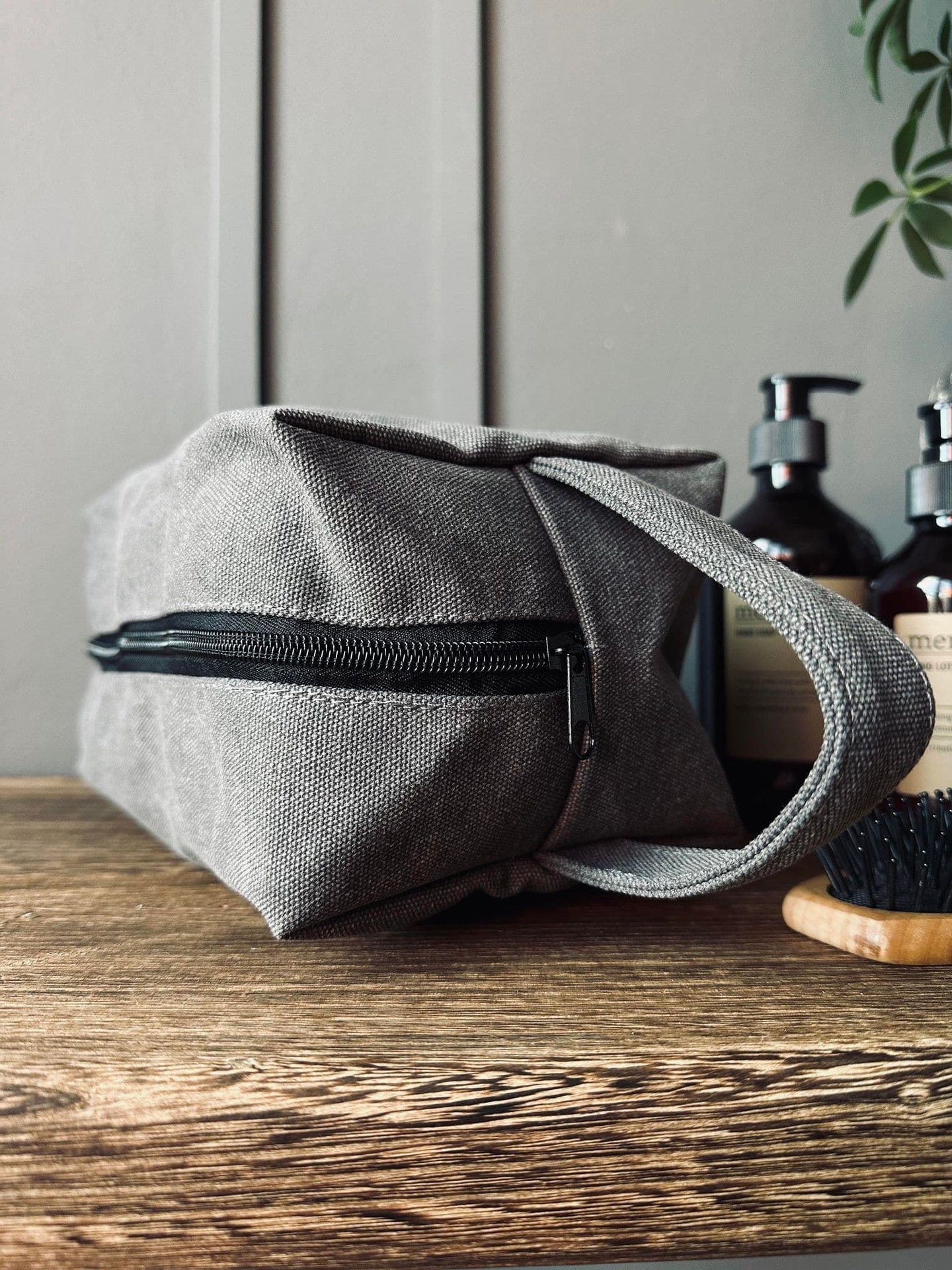 Toilettaske - Kanvas koks - VIAMAJA.DK