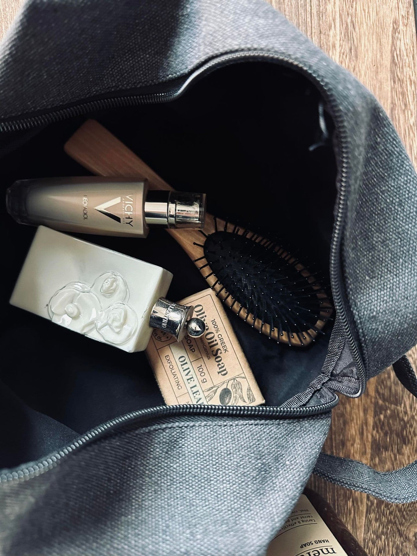 Toilettaske - Kanvas koks - VIAMAJA.DK