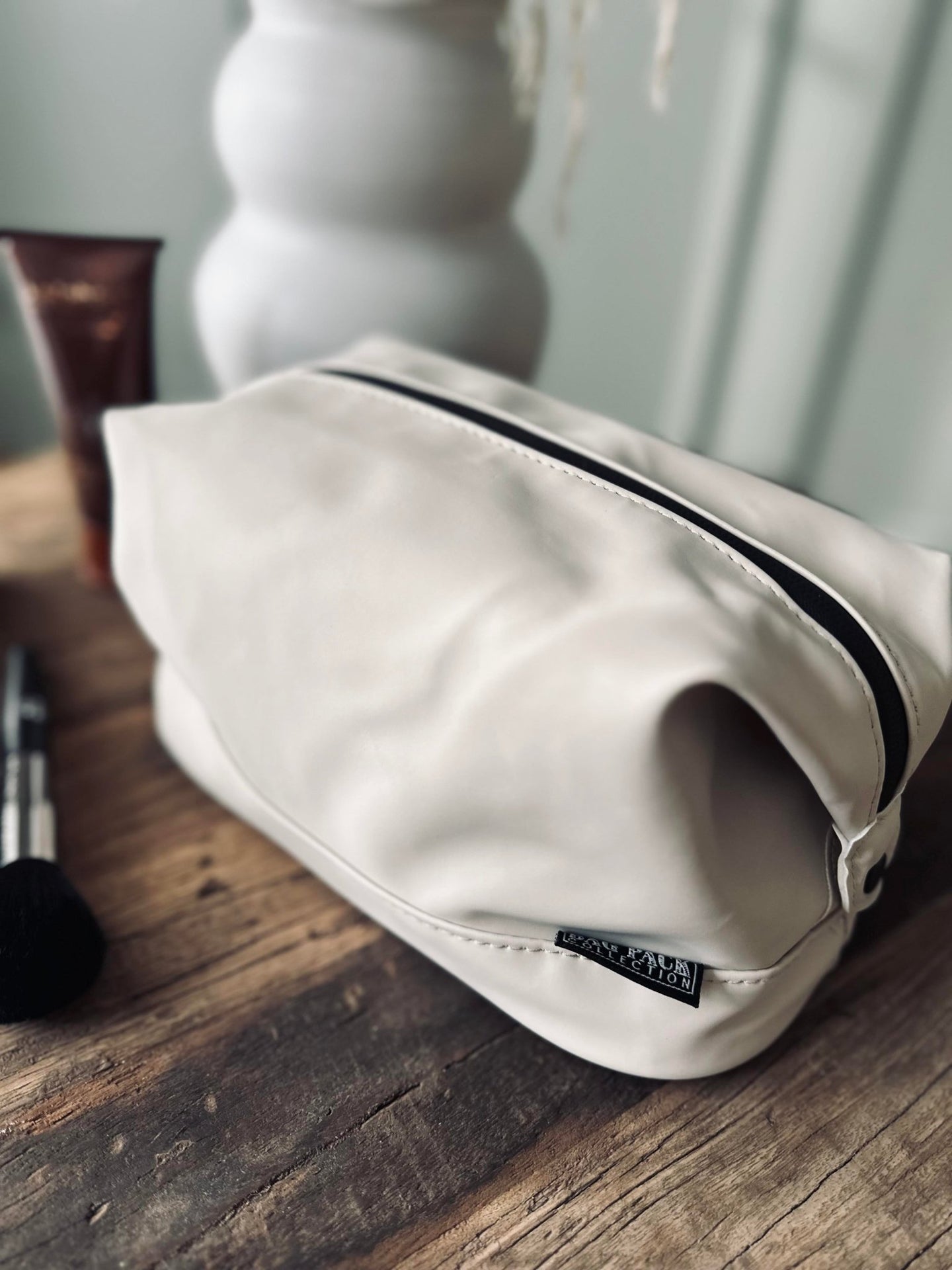 Toilettaske NEOPRENE - Off white - VIAMAJA.DK