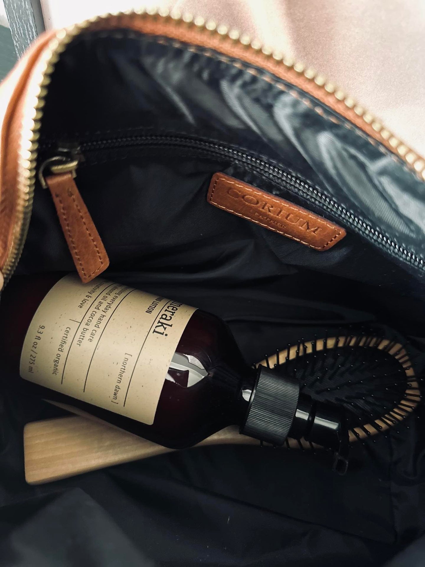 Toilettaske Nora Cognac - VIAMAJA.DK